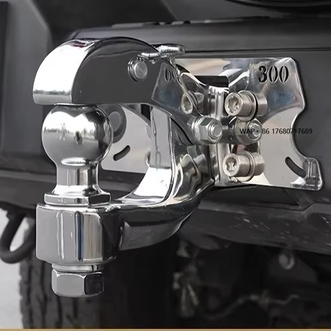 Special Modification 24 Square Mouth Stainless Steel Tire Lifter Tank 300 Trailer Hook Decorative Accessories Tow Hooks
