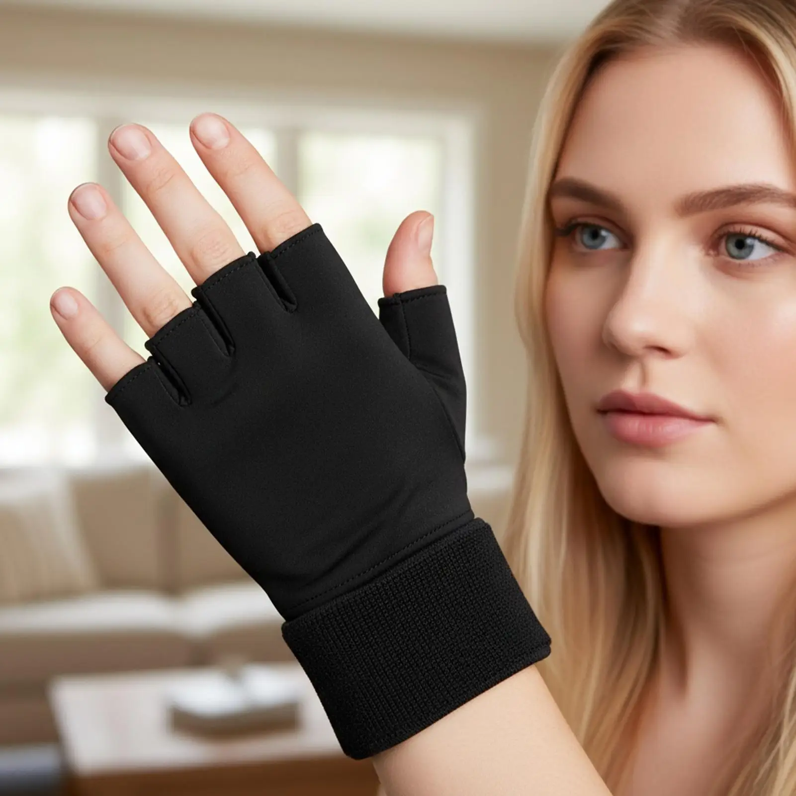 

1pc Arth&ritis Compression Gloves Reusable Hot & Cold Gel Hand Therapy, Swelling Reduction Gloves For Pain Relief, Daily Comfort