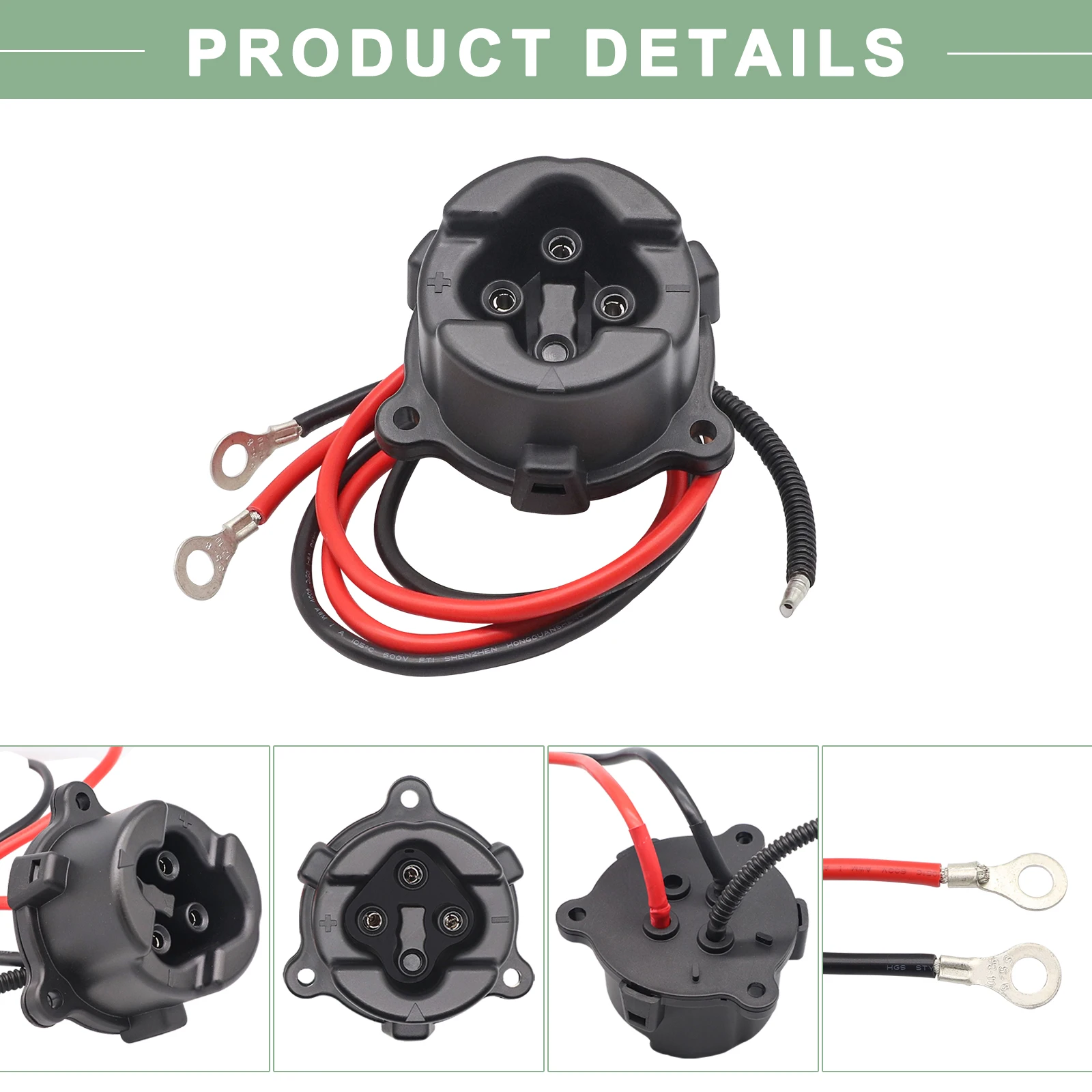 Golf Cart MAC DC charger power 48V socket & plug for Yamaha Electric 2011-2017 G29#JR1-H235A-00 JW9-H6181-00