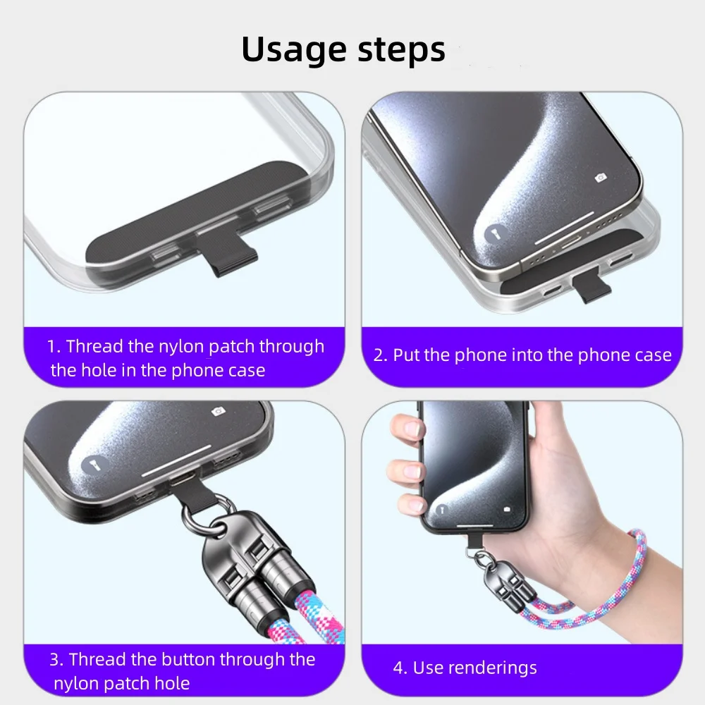 2 in 1 Lanyard 240W USB C To Type C Fast Charging Cable PD3.1 USB Type C Data Cord For IPhone 16 15 MacBook iPad Samsung Xiaomi image 6