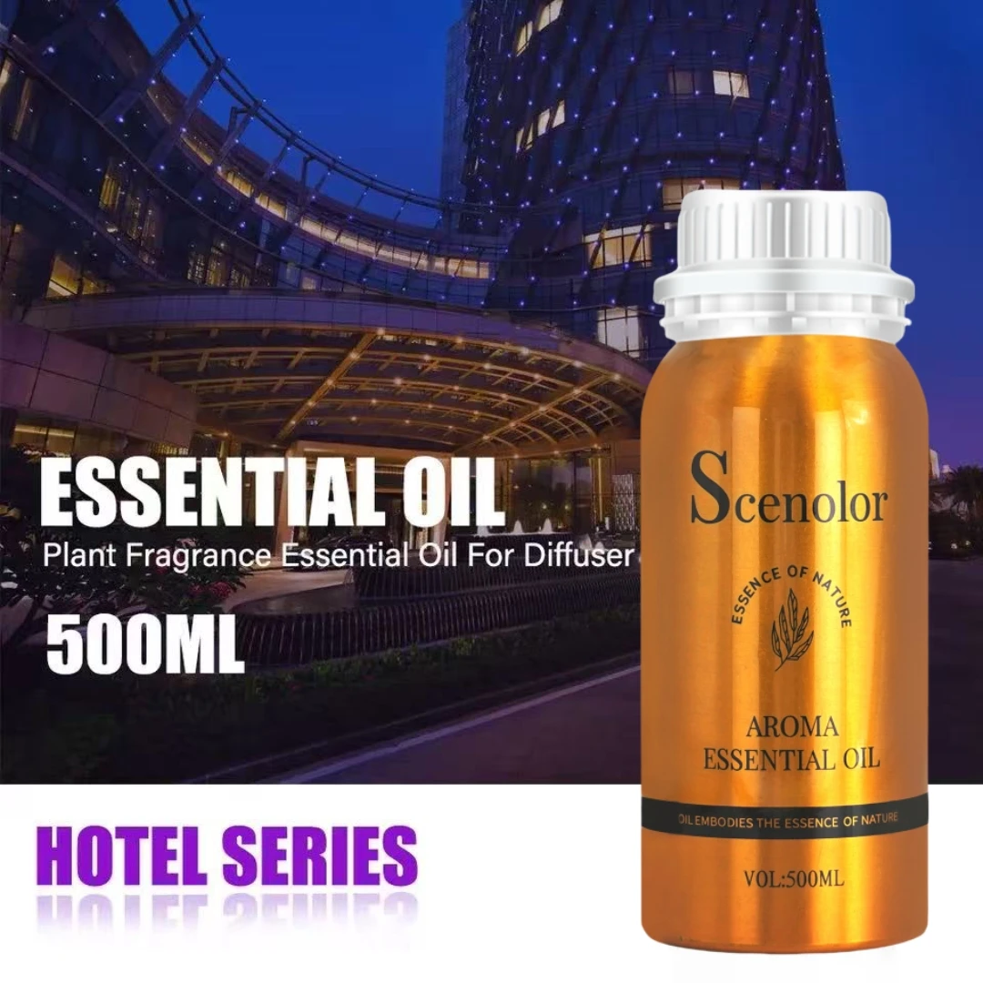 6pcs 500ml Aluminum Organic Undiluted Perfume Oud Longlasting Hotel Essential Oil Pure Plant Extrat Fragrance Aroma Air Diffuser