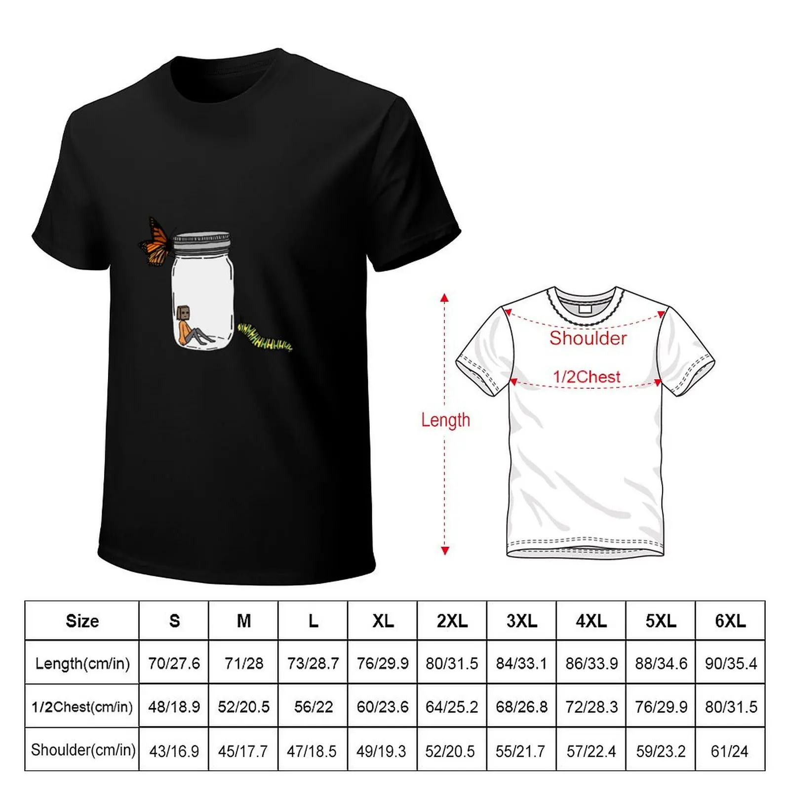 bugs T-Shirt Basic Solid Color Casual Tee Shirt