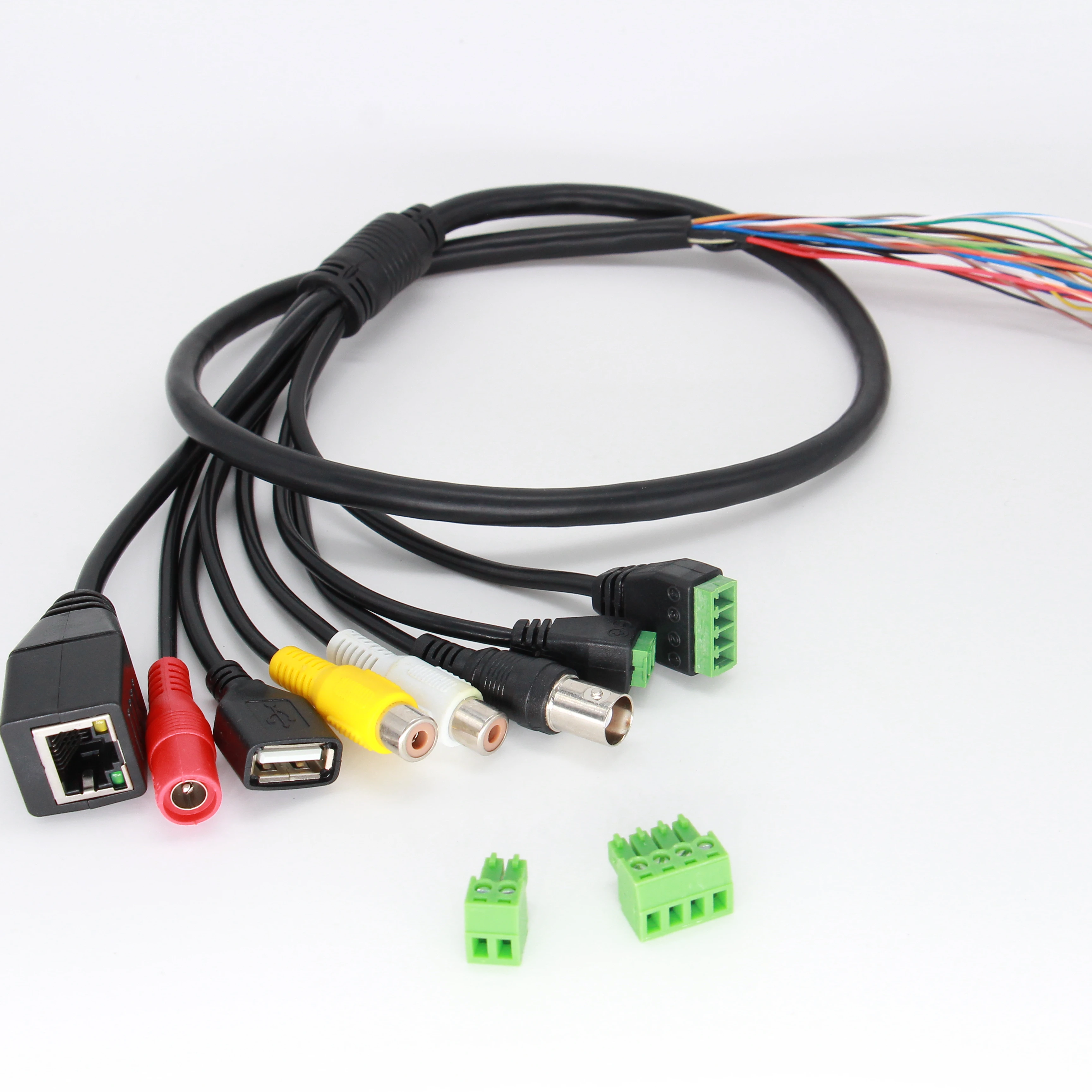 H.265 IP Camera Module RJ45+BNC+DC+USB+Audio Input+Audio Output +RS485+Alarm Full Function Network Cable(UG)