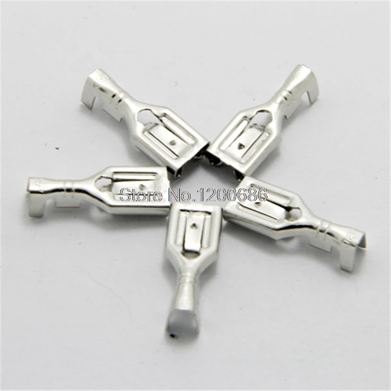 

Female Spade Quick Splice Crimp Terminals Insulation 6.3mm Metal Crimp Terminal Female Spade Connector