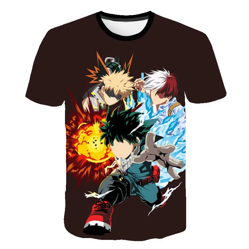 

Hot Selling Anime My Hero Academia 3d Printed T-shirt Summer Short Sleevemen Women T-shirt Harajuku Fun Top