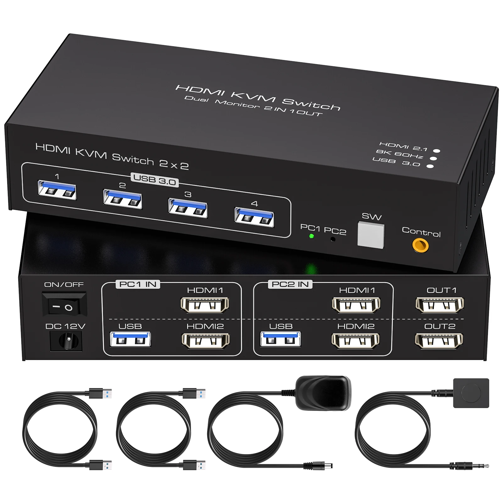 Kvm Switch 2 Monito… - image