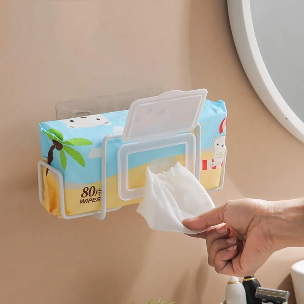 Creative stainless steel Wet Wipes Paper Holder Wall-mounted Portable Toilet Paper Racks Tissue Box Holder Kitchen Bathroom