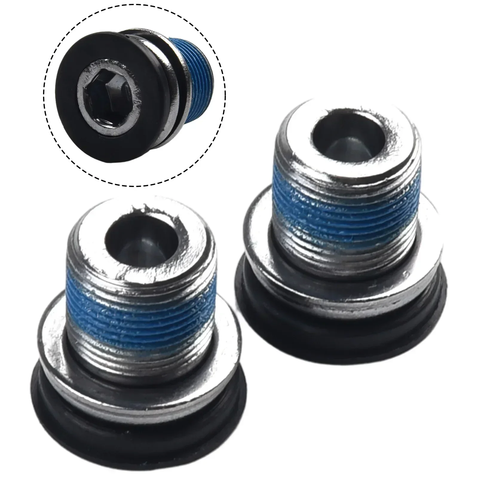 2PCS/Set Bicycle Screw Waterproof Crank Bolt M15 For ISIS Axle For Bosch ForBrose Bike Bottom Bracket Axle Accessories Parts