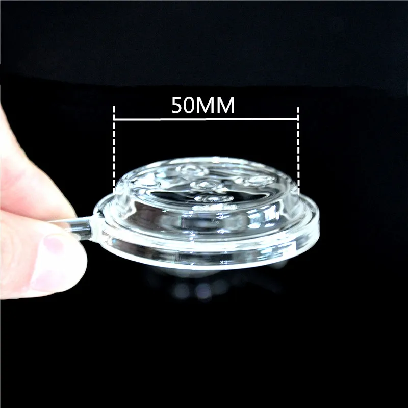 10Pieces 54mm Glass Screen Hookah Plate Charcoal Foil Charcoal Holder Portable Glass Hookah Bowl