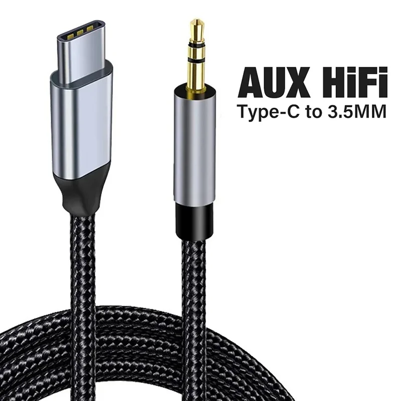 USB Typ C auf 3,5 mm Aux Jack Adapter Lautsprecher und Kopfhörer 3,5 mm Auto Aux Audio Splitter Jack 3,5 mm Kabel für Samsung Xiaomi