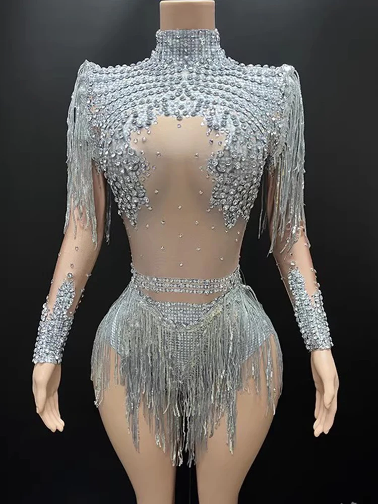 고품질 핫 스탬핑 불규칙한 술 탄성 점프 슈트 2025 새로운 패션 맞춤 여성 의류