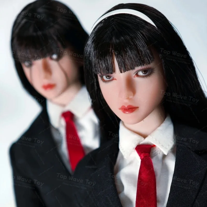 2025 Nuevas existencias JKTOYS K-005 1/6 Taboo Girl Tomie figura de acción de doble cabeza con ojo móvil 12 ''soldado femenino juego completo de juguetes