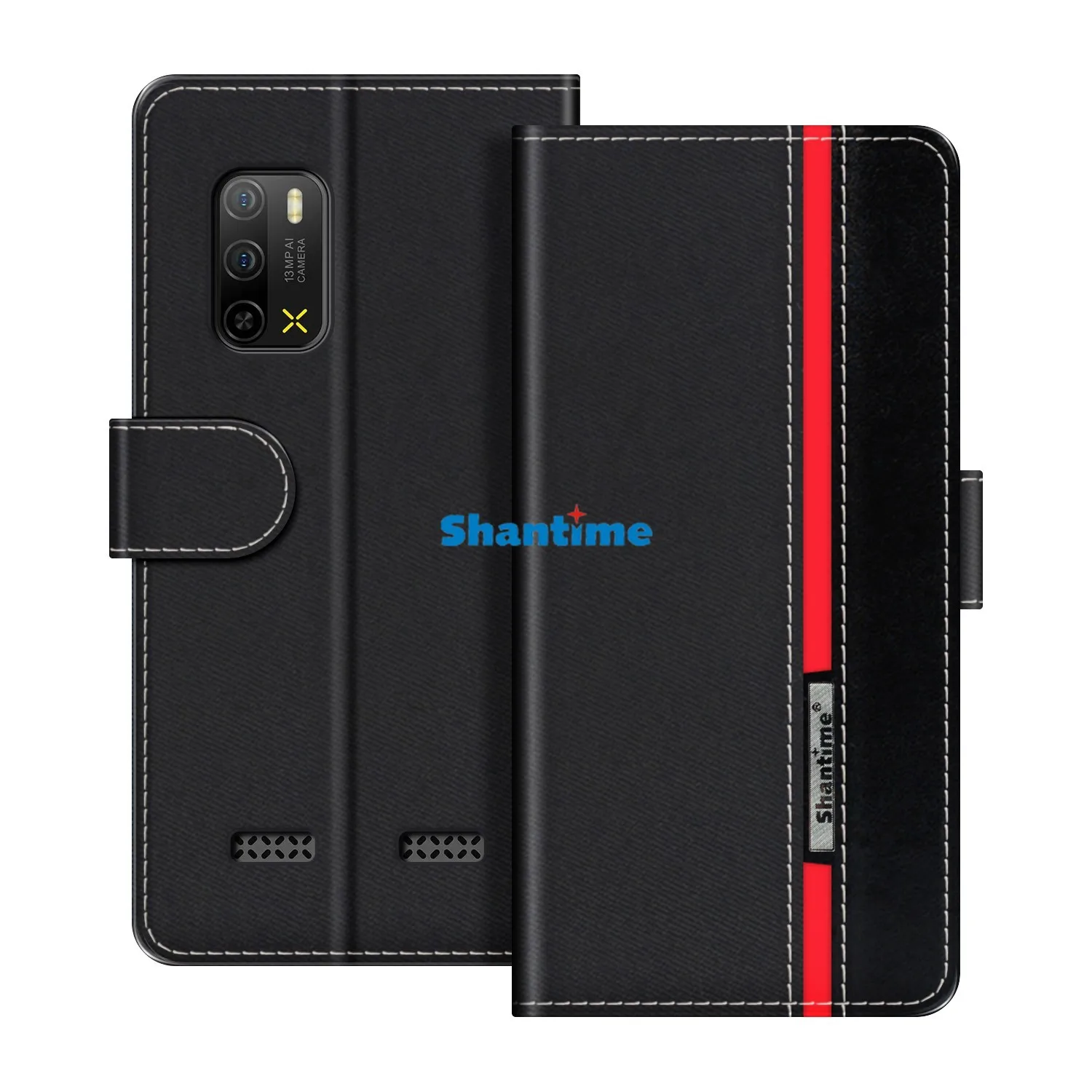Compatible con AORO A13 funda protectora libro cartera funda para teléfono móvil funda plegable soporte funda para teléfono móvil