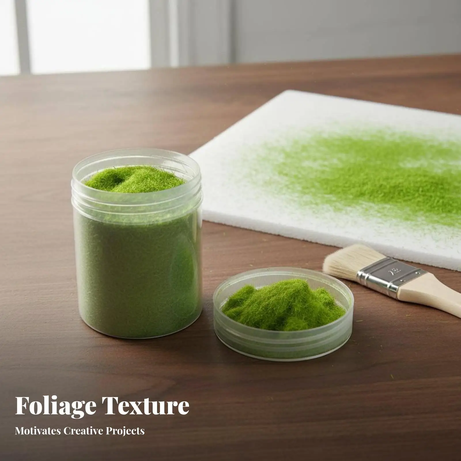 Simulation Lawn Dark Green Static Grass Powder Realistic Lichen Look for Model Railway and Wargame Terrain