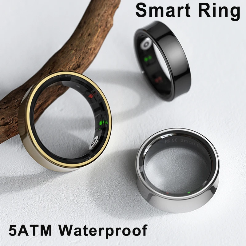 NEW Smart Ring R09 5ATM Waterproof Blood Pressure Heart Rate Skin Temperature Charge Case Camera Control Sport Modes Rings