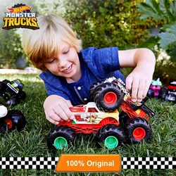 Original Hot Wheels Car Monster Truck Diecast 1/64 Big Foot Vehicle Bone Shaker Kids Boys Toys for Children Birthday Gift