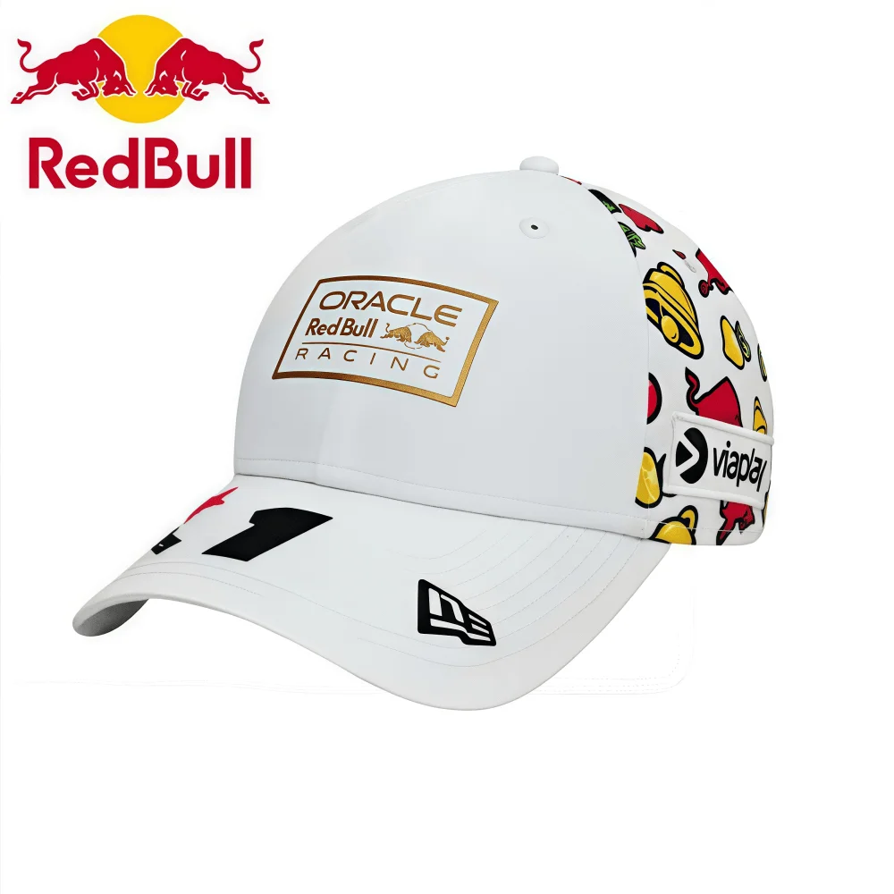 Blanco No.1 Red Bull Racing Hat para hombres y mujeres protector solar de verano Red Bull gorra de béisbol calle Hip Hop Casual sombrero para el sol