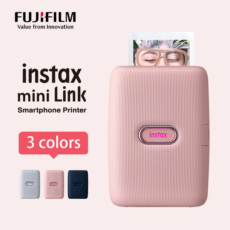 Original Fujifilm Origin Instax Mini Link Printer Instant Smartphone Printer White /pink /Blue with Fuji Instax Mini Film