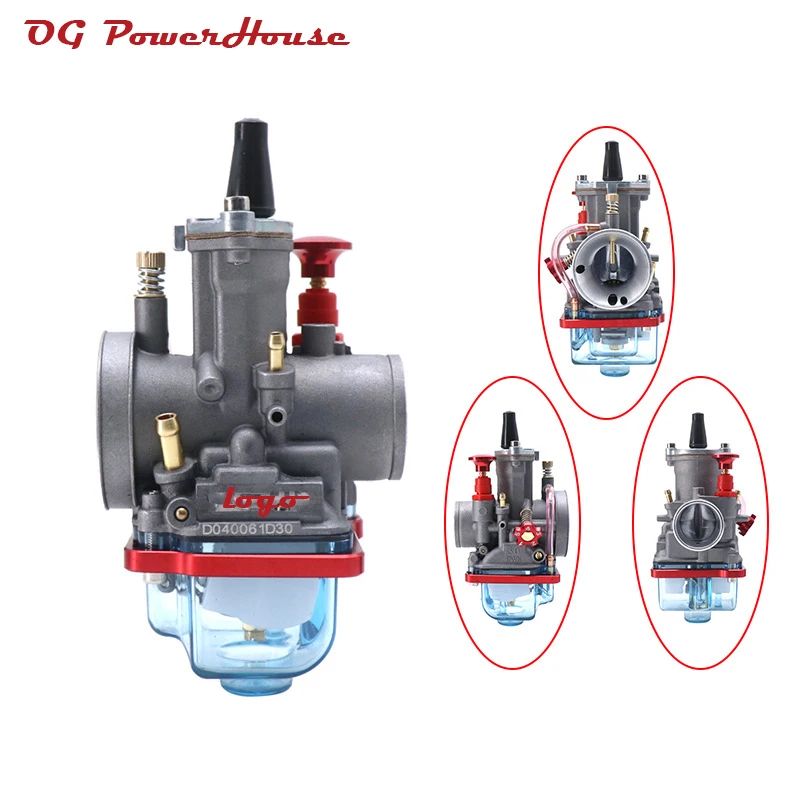 Motorcycle Carburetor Kits 32mm Carburetor PWK 21 24 26 28 30 32 34mm For ATV Quad Go Kart Dirt Bike CRF100 125 150 230 250 KLX