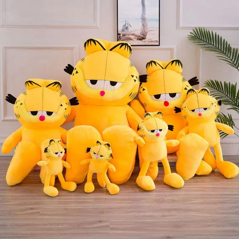 25cm-40cm Garfield Cute Fat Cat Kawaii Soft Animal Cat peluche Kawaii bambini che accompagna il sonno compleanno regalo di natale