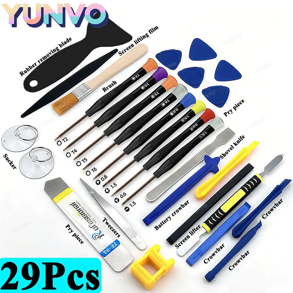 15-29Pcs S2 Precision Screwdriver Set for Mobile Phones Notebooks and Computers-Perfect Small Maintenance and Disassembl Tools