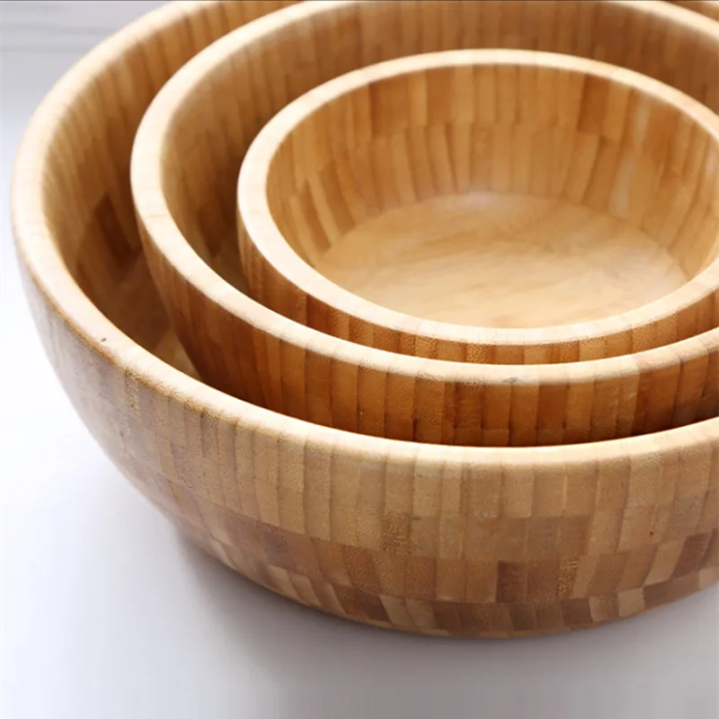 Snacks Serving  Bamboo salad Bowl Set