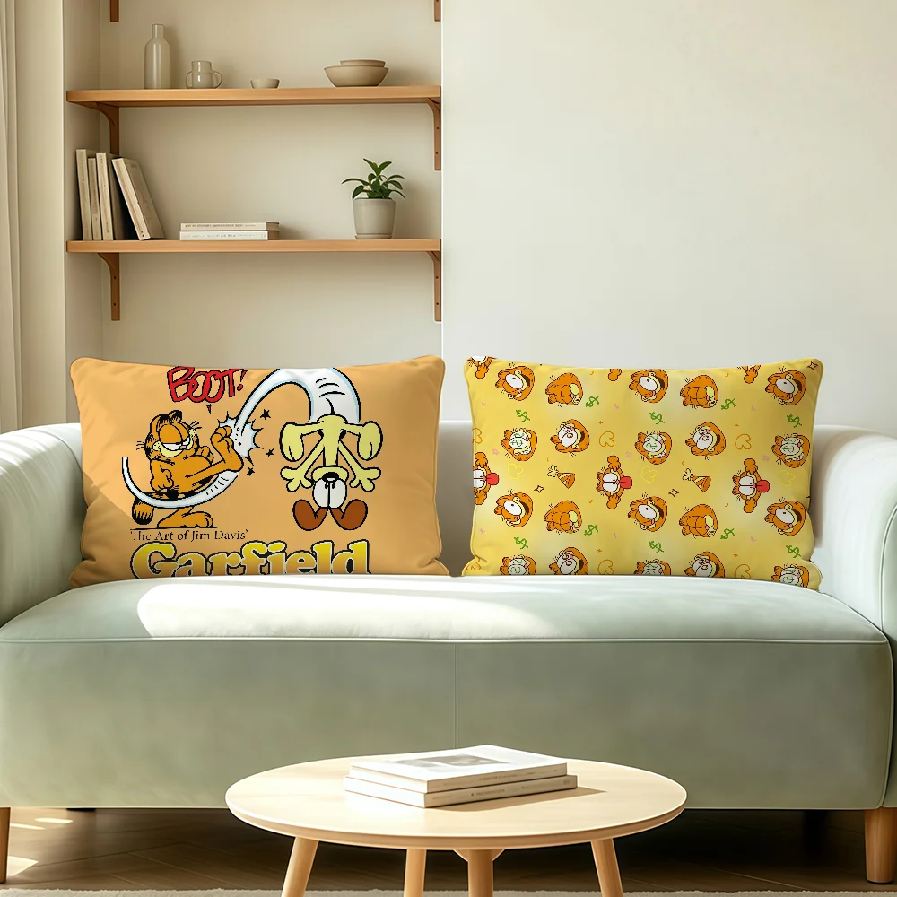 Cartoon cute G-GarfieldS cushion cover Polyester Pillowcase Sofa Living Room Cushion Cover Bedroom Bedside or Home Decor