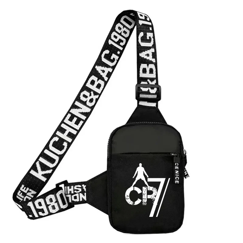 กระเป๋าคาดลำตัวคริสเตียโน่ โรนัลโด้ CR7 กระเป๋าสะพายไหล่ใบเล็ก กระเป๋าคาดอกขนาดใหญ่ กระเป๋าคาดลำตัวแบบสลิงสำหรับผู้ชาย กันน้ำ
