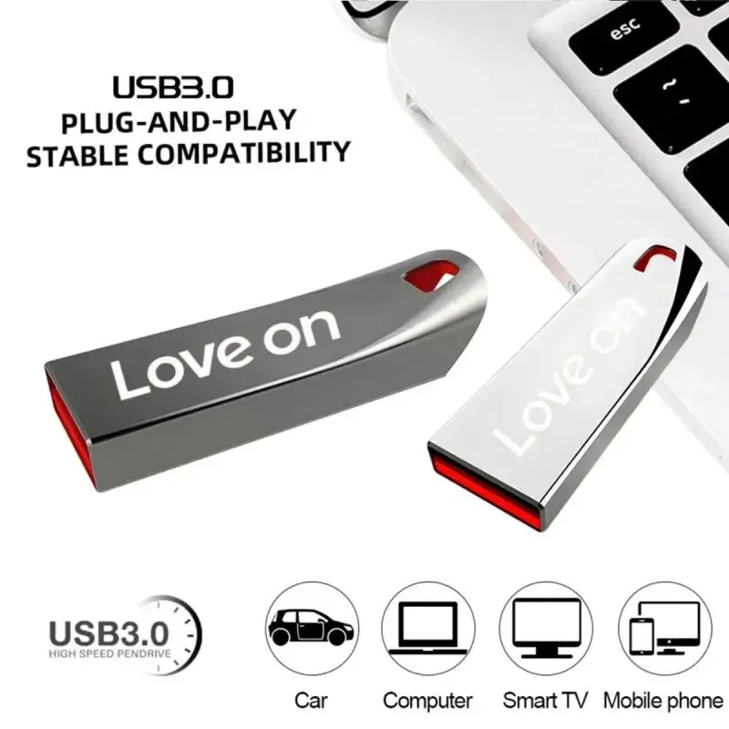 Pen Drive 2 TB USB 3.0 Flash Metal Drive 1TB Large Capacity High-Speed Transfer Storage Waterproof Memory U Disk Original