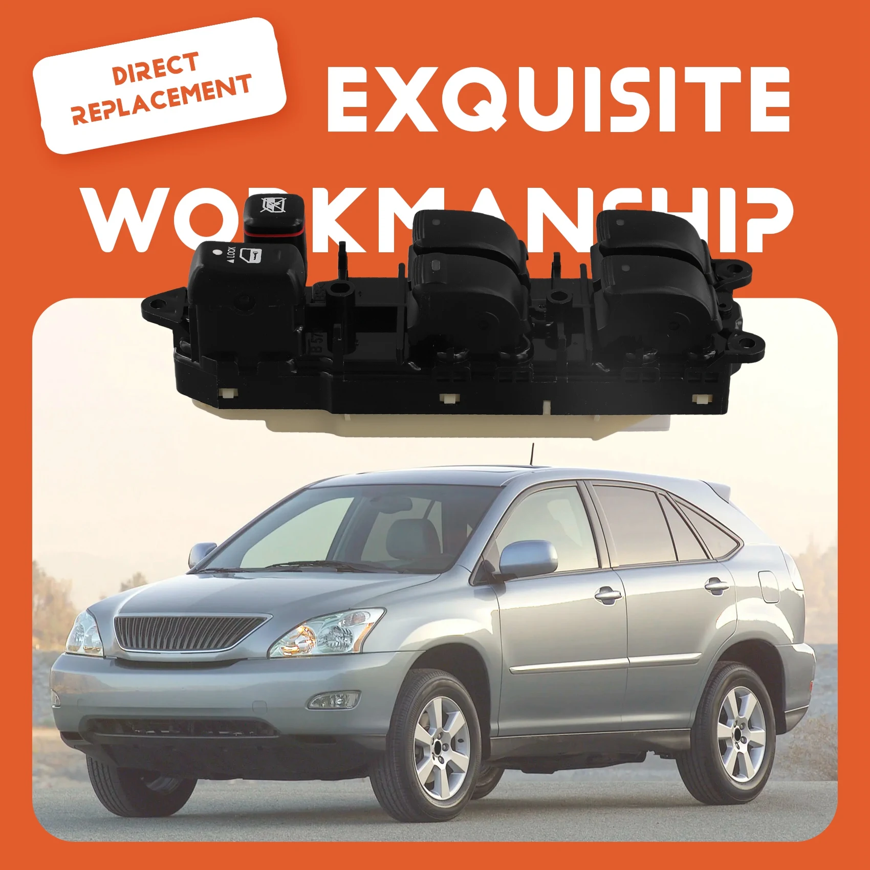 

AT92-84040-60091 Car Power Window Switch For Toyota Land Cruiser 120 Prado GRJ120 TRJ120 Lexus LX470 2003-2009 8404060091