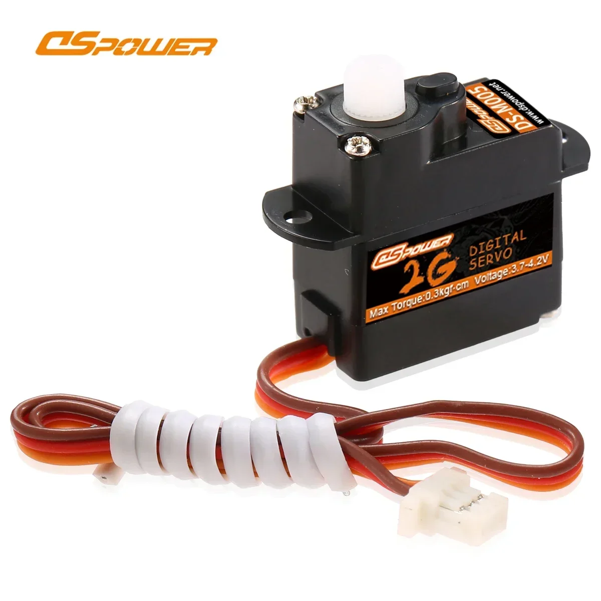 Dspower 2g engrenagem de plástico digital mini servo jr/jst plug para rc carro barco avião asa fixa quodcopter robô modelo peças de brinquedo