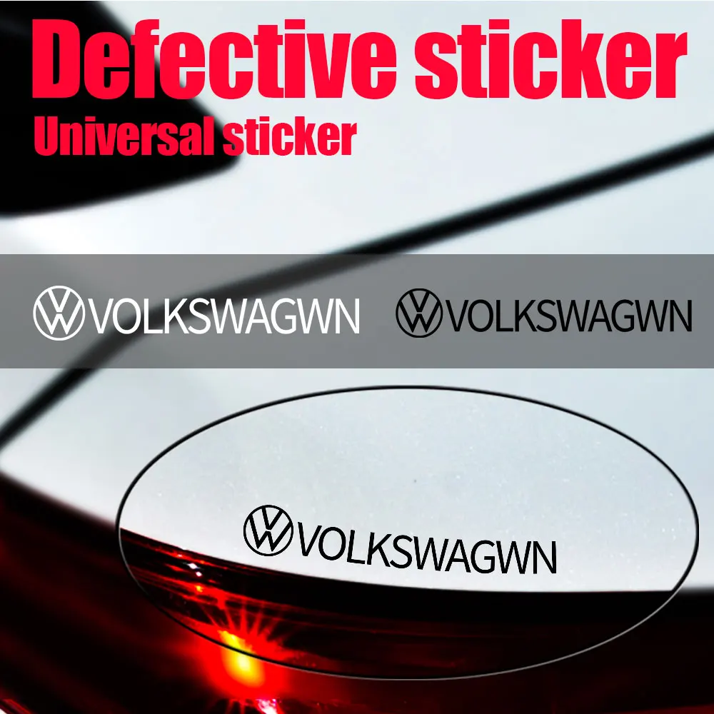 4Pcs PVC Car Sticker Side Body Trunk Bumper Window Decoration Badge Decal for Volkswagen Golf Lavida Magotan Polo Passat Touran