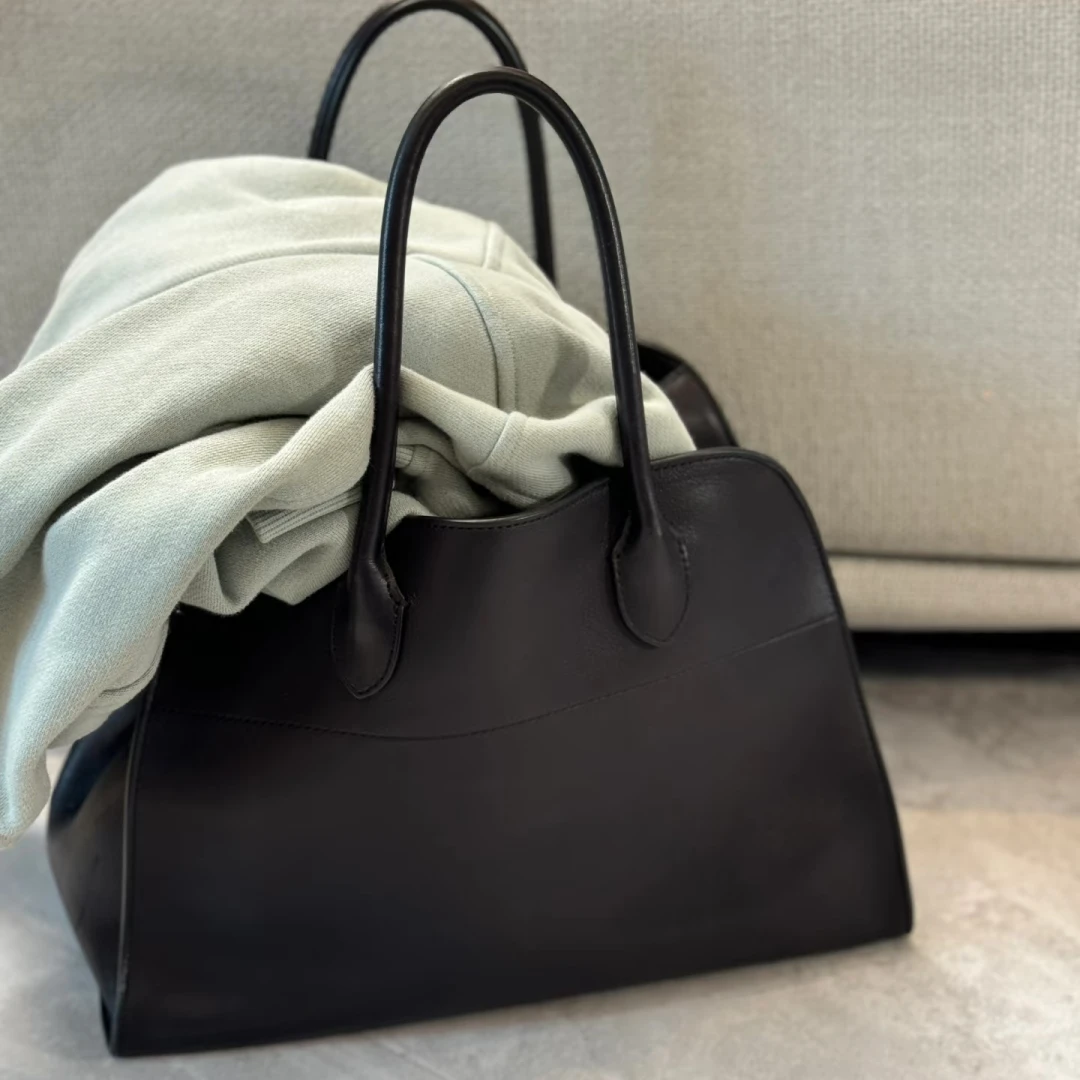 لينة أفضل حقيبة كتف جلد البقر Margaux15 جودة الجلود سعة كبيرة حقيبة يد كاجوال الجلد المدبوغ Margaux 15 حمل حقيبة كلاسيكية #3