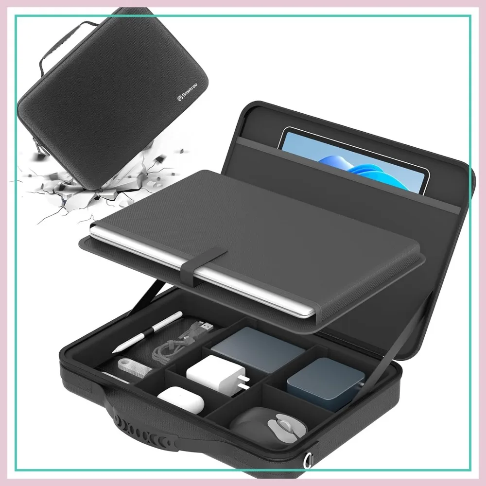 

Hard Laptop Shoulder Case for 13-14 inch Gaming Laptops, Ultrabooks, Chromebooks, Protective Carrying Bag