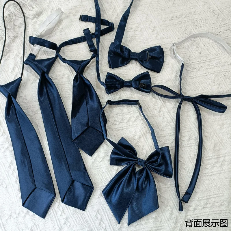 Light colored navy blue tie, tie, tie, flower, rope accessory collection, paired with uniforms, shirts, children's photography t