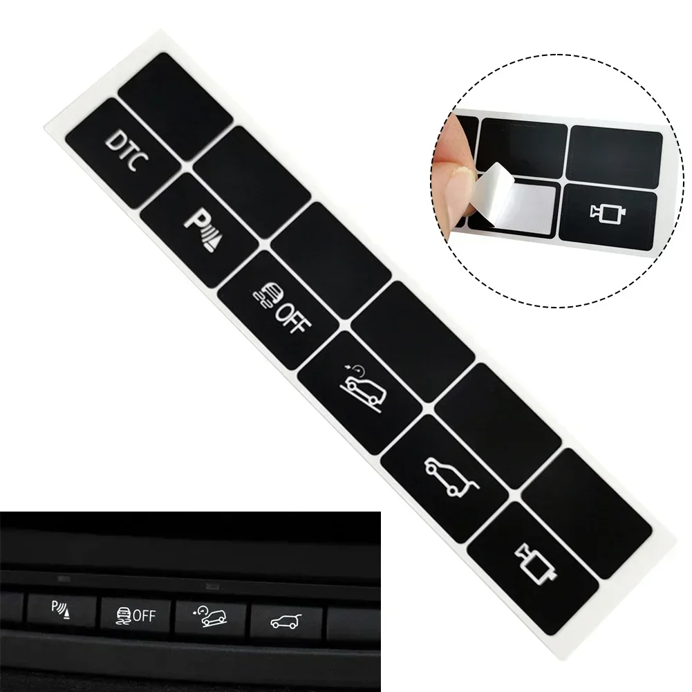 

Dash Button Stickers Repair Switch Decals DTC Traction Control For BMW E70 E71 Car Button Repair Decal Sticker