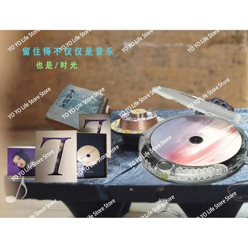 Picture 6: Fully Transparent CD Player Walkman Player Portable New with Earphones Usb Cable