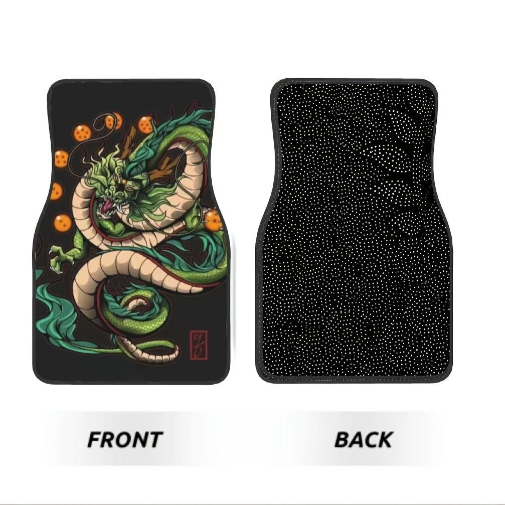 4pcs Dragon King Design Car Mats, Non-Slip, Waterproof, Interior Protection Accessories - Valentine's Day, The Perfect Men Gift