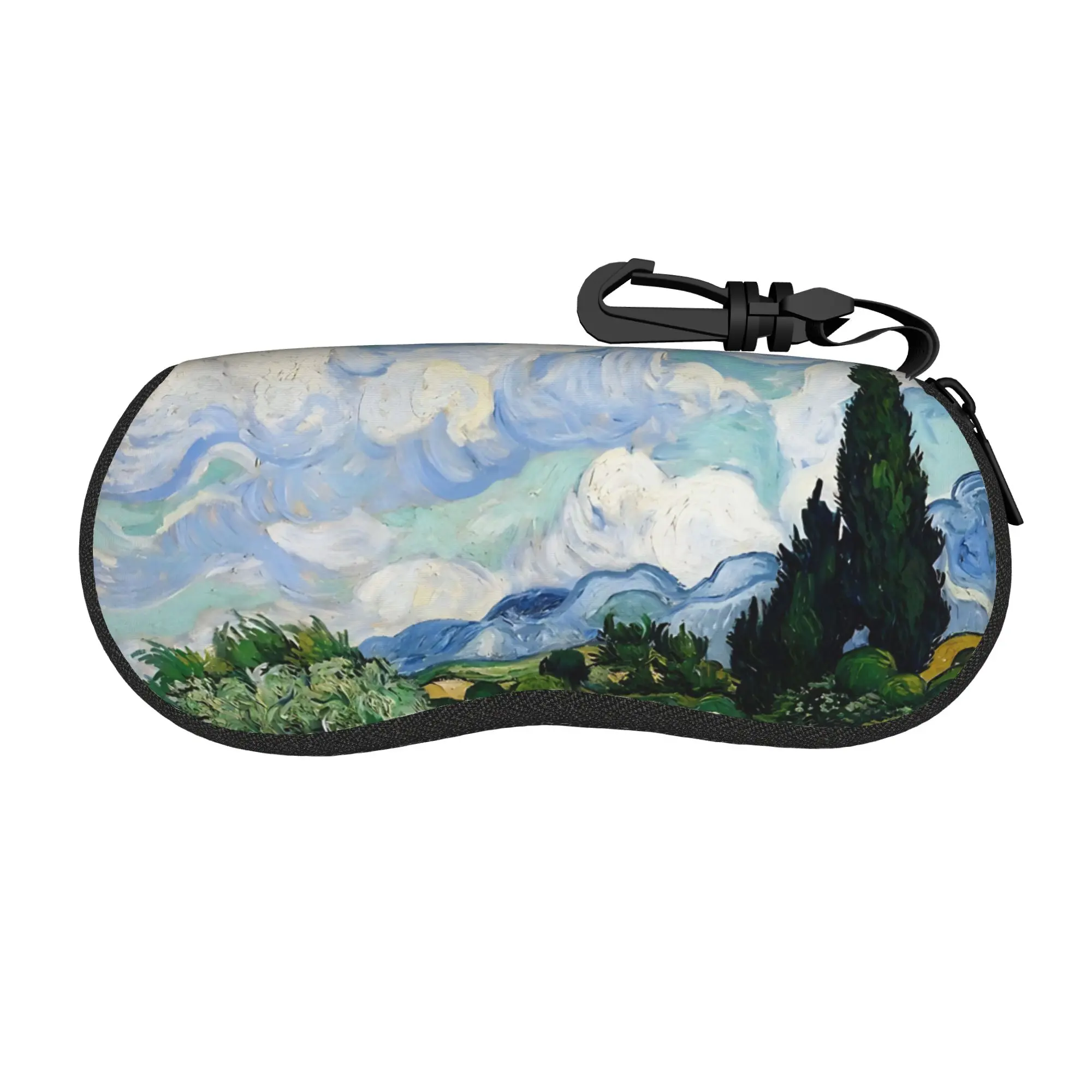 Vincent Van Gogh Glasses Case  Key Chain Sunglasses Case Unisex Daily Eyeglass Cases Cover Retro Eyewear Storage