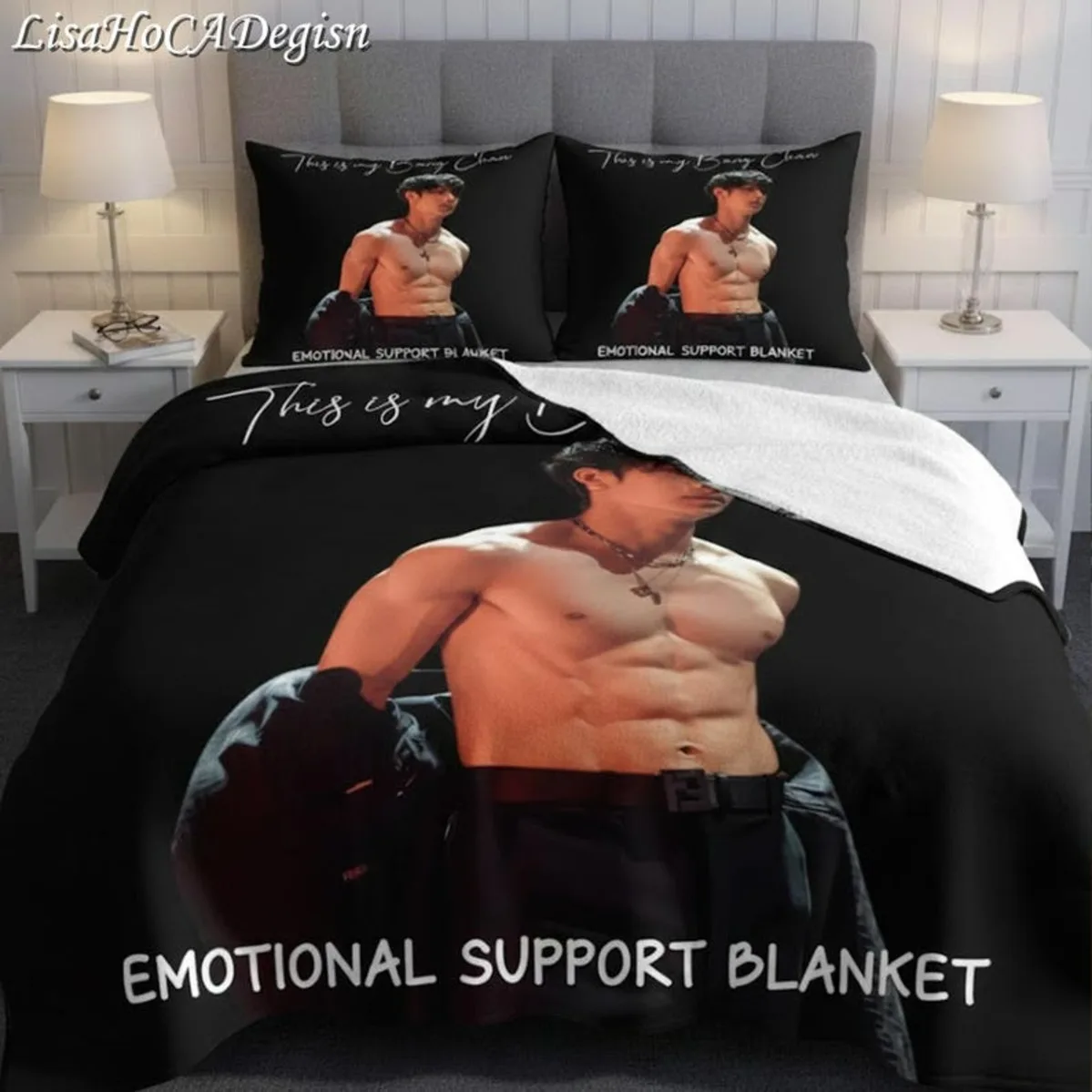 Bang Chan K Pop Blanket Cozy Bedroom Bedding Decor Fan Gift Soft Warm Bed Throw Unique Memorabilia Kpop Fun Gift
