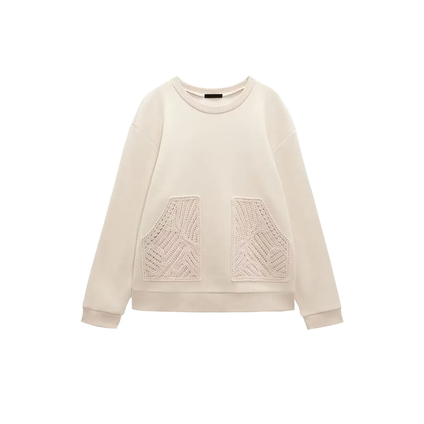 Faionable Knitted ket Sweatirt Women's Autumn New Handmade Knitwear Ele Sle Z Brand Loose Fit Long Sve