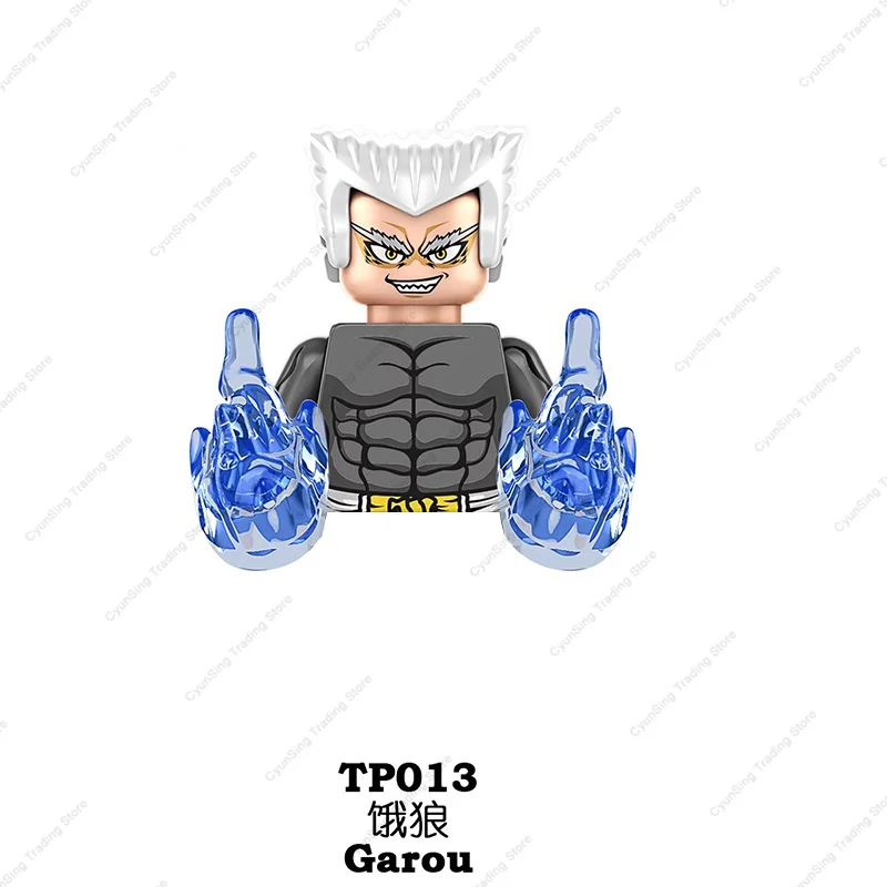 2024 ONE PUNCH-MAN Saitama Genos Terrible Tornado Mini Action Figures Model Bricks Building Blocks Anime Cartoon Doll Kids Toys