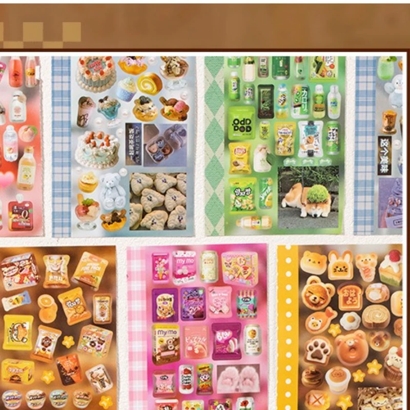 

4Sheets Vintage Flavors Gallery Series Sticker Book Creative Handbook DIY Scrapbook Framed Albums