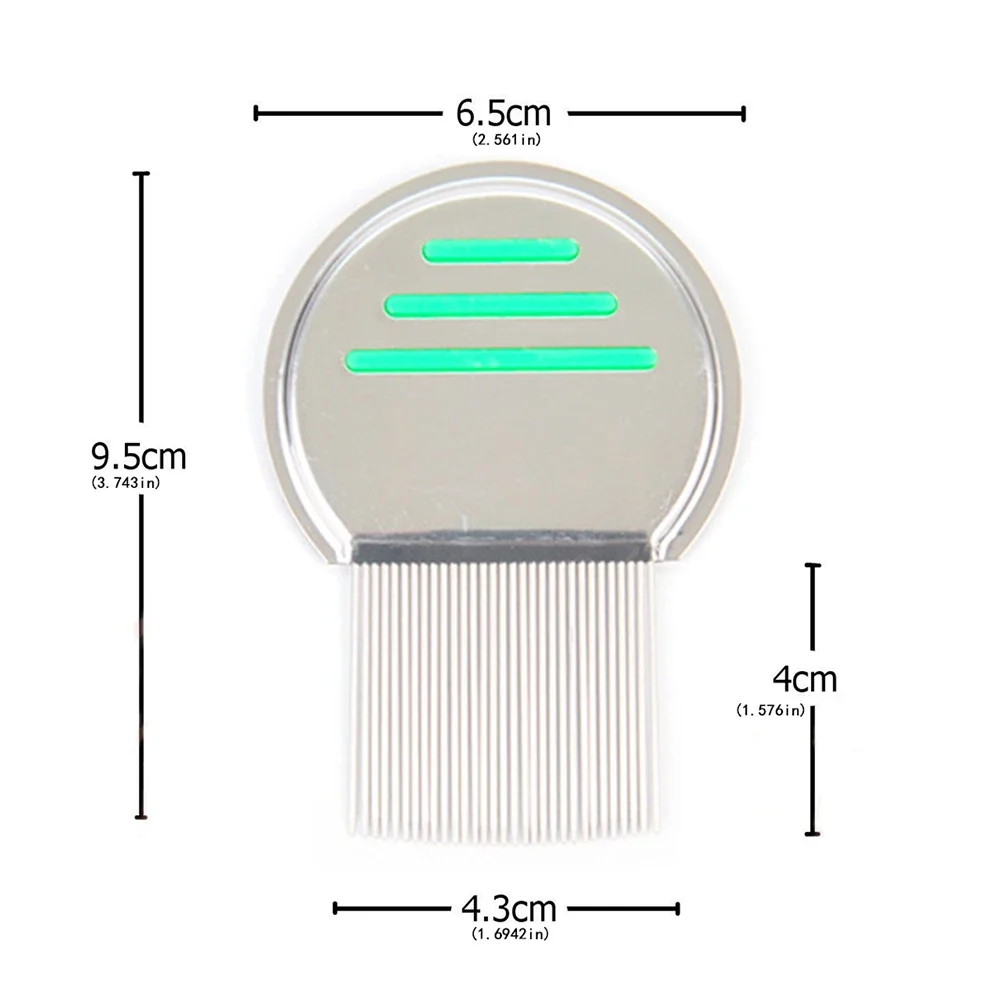 Stainless Steel Terminator Lice Comb Children Hair Removal Headdress Super Density Teeth Remove Nits Comb Dog Brushes Accessory