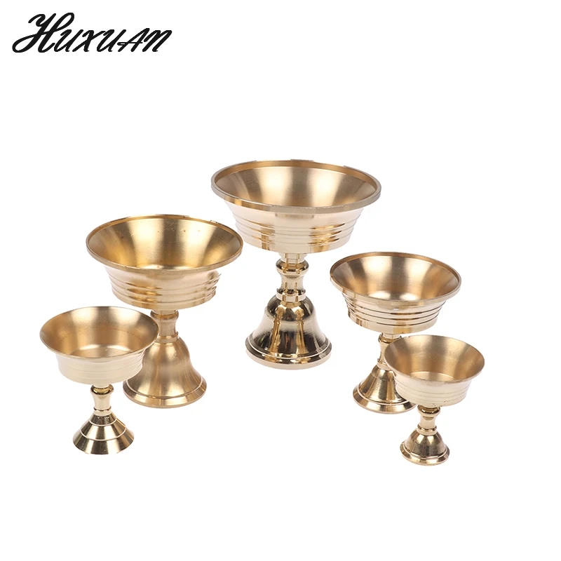 1PC Metal Gold Multi-Size Golden Copper Alloy Candle Holder Candlestick Candelabrum Home Decoration