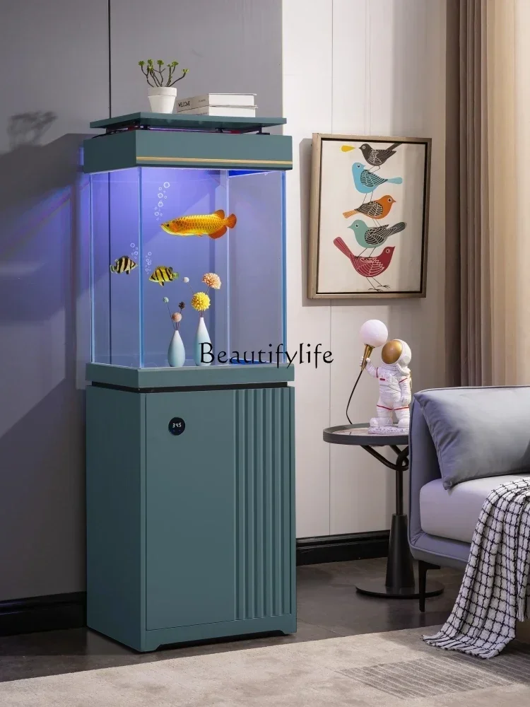 فلتر خزان الأسماك الزجاجي الأبيض الفائق لغرفة المعيشة، حوض السمك، فلتر بيئي صغير ومتوسط، تغيير المياه #4