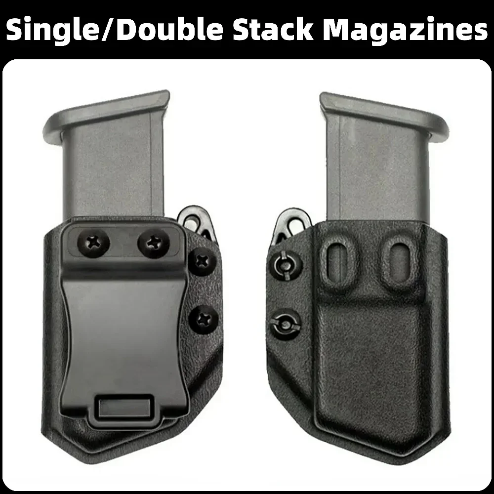 Portacargadores doble 9mm con clip de cinturón universal IWB OWB