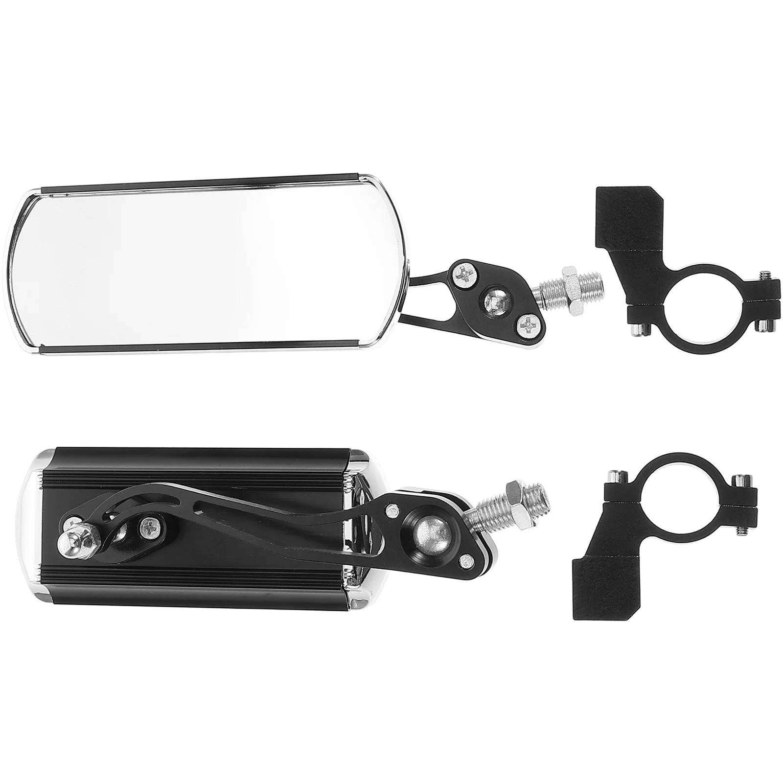 

Durable Aluminum Alloy Bike Mirror Handlebar Mount Universal Motorcycle Scooter Atv Mirrors Wide View Night Visibility