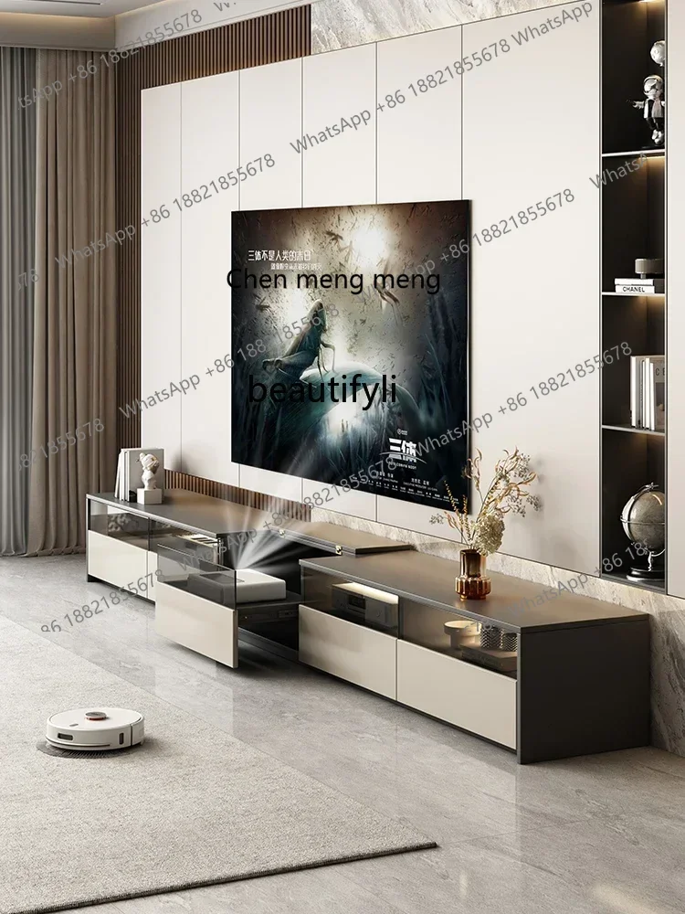 M182 TV Cabinet Dedicated Modern Small Apartment Living Room Projector Retractable TV Cabinet Floor
