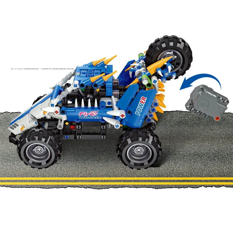 Technische bouwsteen Rally Off-road voertuig Trek racewagen Bouwstenen ORV Educatief speelgoed voor jongens Geschenken